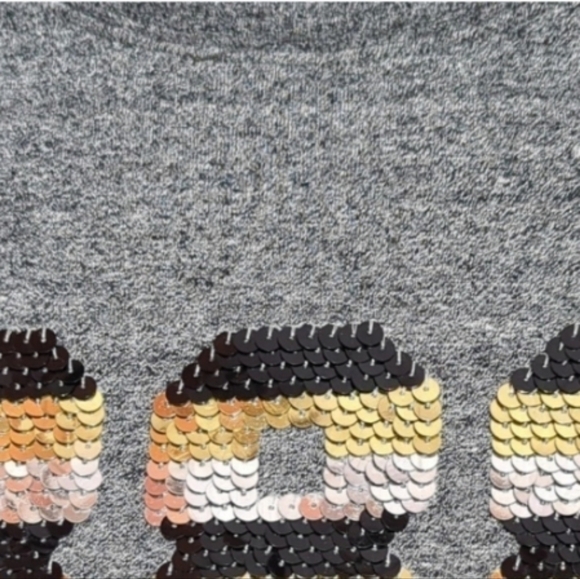 Ashish sequin 888 back zip grey sweatshirt size S NWOT - Picture 8 of 8